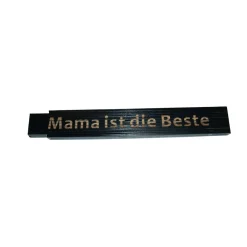 Meterstab Mama ist die Beste 2m schwarz^ Best
