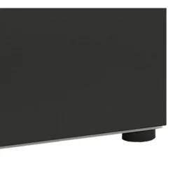 VCM Midischrank Flandu weiß/schwarz