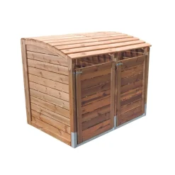 Mülltonnen-Box doppelt 153 x 122 x 104