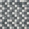 Mosaik Marmormatten 23/23 grau-weiß 30 x 30 x 0,8 cm