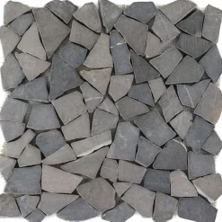 Mosaik Nero Marquina Marmor 30,5 x 30,5 x 0,8 cm