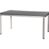 MWH Gartentisch Elemento silber 160 x 74 x 95 cm