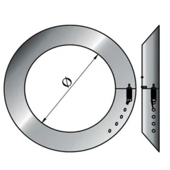 MyFireTool FAL Rosette verstellbar 100/120 mm