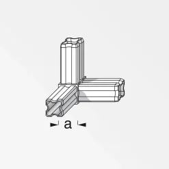Eckverbinder 23,5 cm schwarz*MyTool Clearance