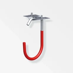 MyTool Fahrradhaken 125x 90 mm verzinkt gummiert rot