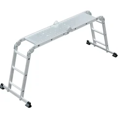 MyTool Mehrzweckleiter mit Arbeitsplattform 4 x 3 Stufen