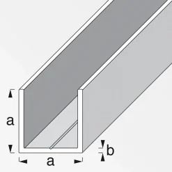 U-Profil 15,5 mm 2,5m blank*MyTool Best