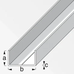 U-Profil 15,5 x 27,5 mm 2,5m blank^MyTool Sale