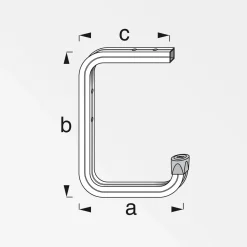 Wand- und Deckenhaken 150 x 225 cm blank*MyTool New