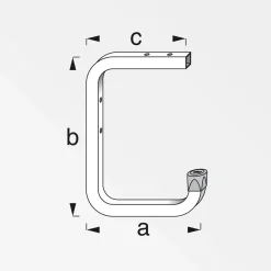 Wand- und Deckenhaken 150 mm verzinkt*MyTool Online