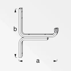 Wandhaken 175 x 220 mm blank*MyTool Clearance
