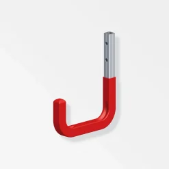 Wandhaken Typ 3 80 x 120 mm gummiert rot*MyTool Sale