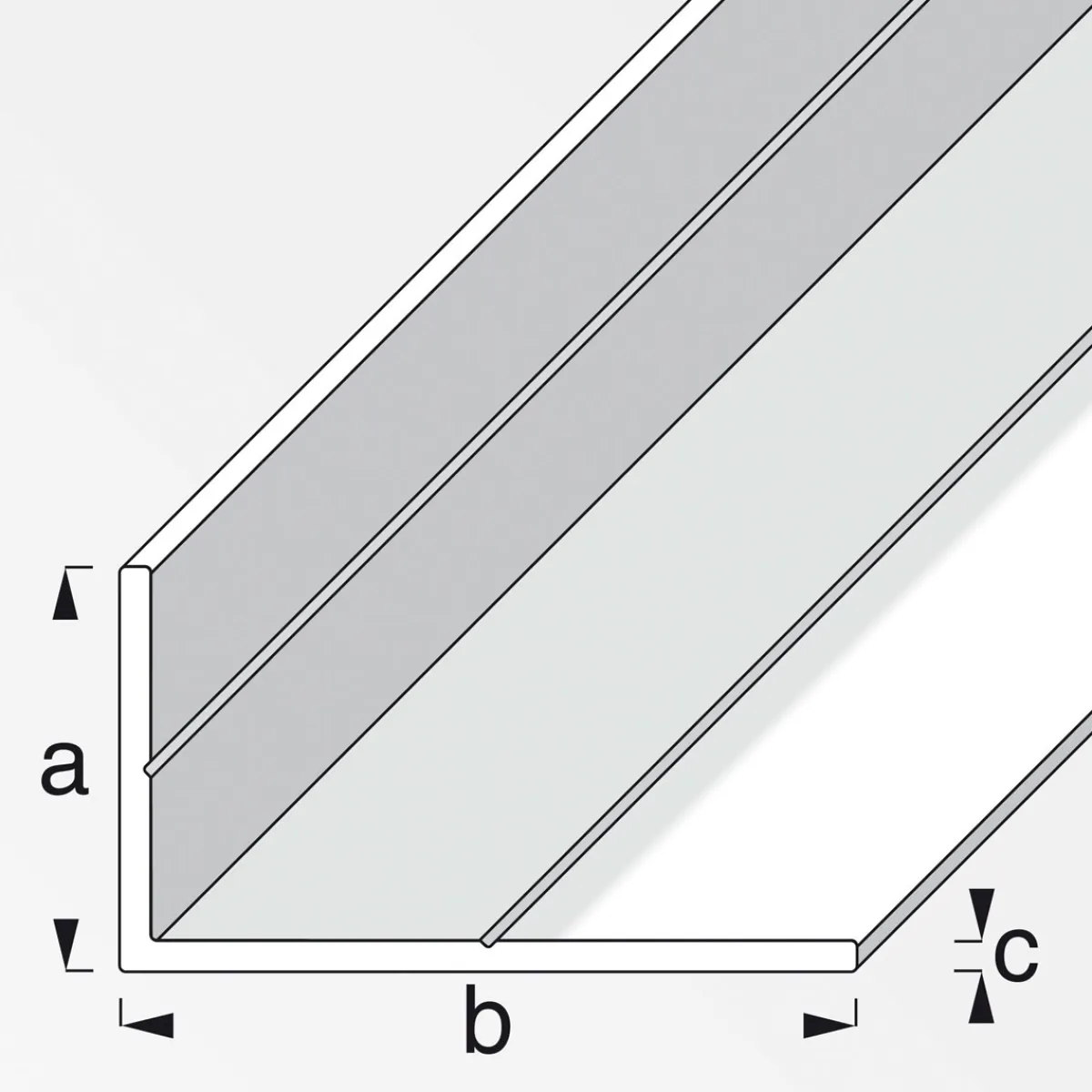 Winkel 11,5 x 19,5 mm 2,5m unlgeichschenklig blank^MyTool Best