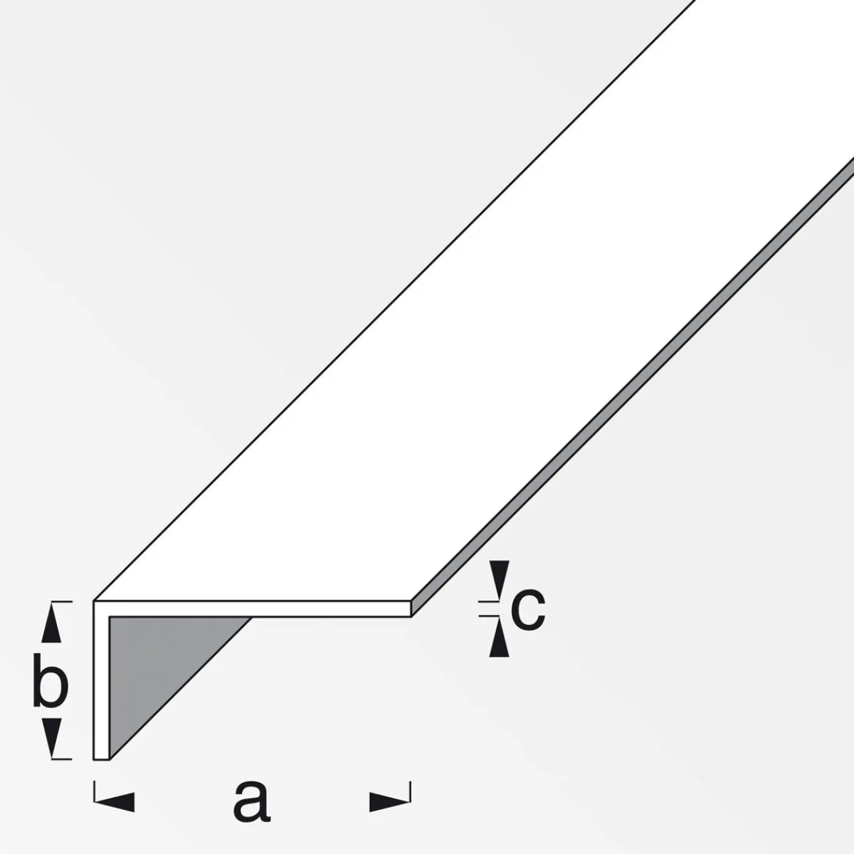 Winkel 20 x 10 x 1,5 cm 2m silber^MyTool