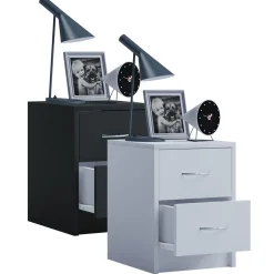 VCM Nachttisch Boxal Mini weiß