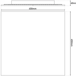 Naeve LED DL Luga Metall/KS buntLxBxH: 45x45x6cm dimmbar*näve Online