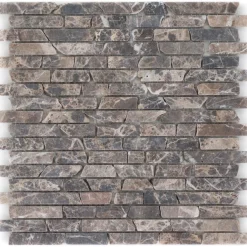 Natursteinmosaik Marmor Marron Slimbrick 30,5 x 30,5 cm* Sale