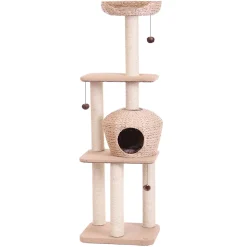 Kratzbaum Nanuk 50 x 40 x 156 cm hellbraun*Nobby Clearance