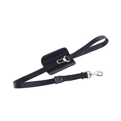 Nobby Leine inklusive Sicherheitsgurt schwarz