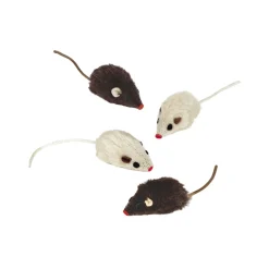 Nobby Plüschmaus mit Rassel 5 cm 4 St