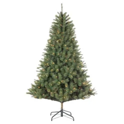 Norwood Weihnachtsbaum grün warm weiß LED 185x119cm cm mit Timer & Dimmer