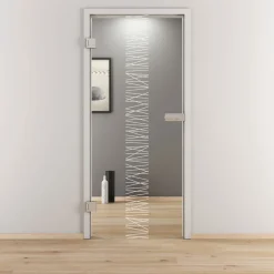 Novadoors Glasdrehtür NOVA 549 klar 70,9 x 197,2 cm Links