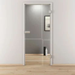 Novadoors Glasdrehtür NOVA 610 klar 83,4 x 197,2 cm Rechts