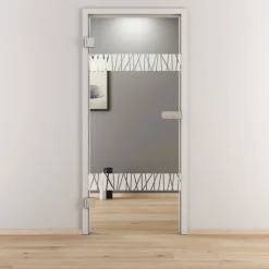 Glasdrehtür NOVA 550 klar 70,9 x 197,2 cm Links*Novadoors