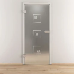 Glasdrehtür NOVA 587 mattiert 95,9 x 197,2 cm Links*Novadoors Outlet