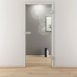 Novadoors Glasdrehtür NOVA 507 klar 70,9 x 197,2 cm Rechts