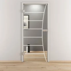 Glasdrehtür NOVA 586 klar 83,4 x 197,2 cm Links^Novadoors New