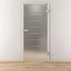 Novadoors Glasdrehtür NOVA 631 mattiert 70,9 x 197,2 cm Rechts