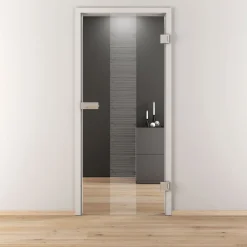 Novadoors Glasdrehtür NOVA 557 klar 83,4 x 197,2 cm Rechts