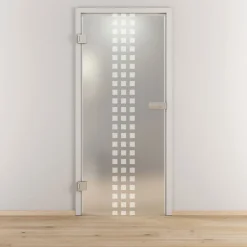 Glasdrehtür NOVA 502 mattiert 83,4 x 197,2 cm Links^Novadoors