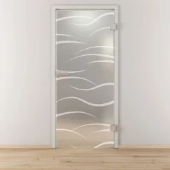 Novadoors Glasdrehtür NOVA 540 mattiert 83,4 x 197,2 cm Rechts