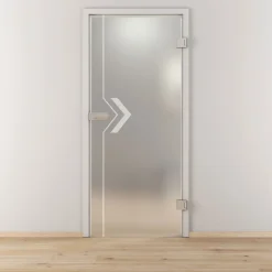 Novadoors Glasdrehtür NOVA 599 mattiert 70,9 x 197,2 cm Rechts