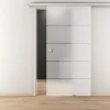 Novadoors Glasschiebetür NOVA 503 ESG mattiert 93,5 x 20,58 x 8 cm