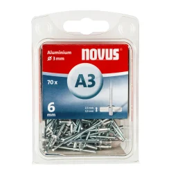 Blindnieten Aluminium A 3 x 6 mm 70 Stück*Novus Hot