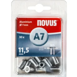 Blintnietmuttern Aluminium A 7 x 11,5 mm M5 Gewinde 30 Stück^Novus Best