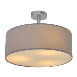 näve Deckenleuchte New York grau Textil