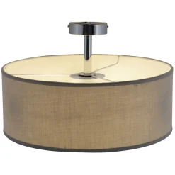 näve Deckenleuchte New York grau Textil