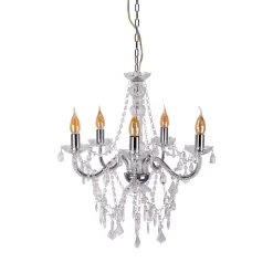 näve Kronleuchter Cecilia silber 5er