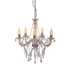 näve Kronleuchter Cecilia silber 5er