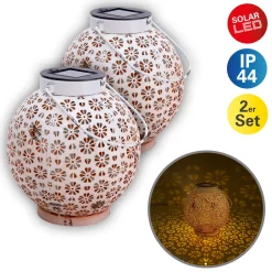 LED-Solardekoleuchte weiß 18 cm*näve Best