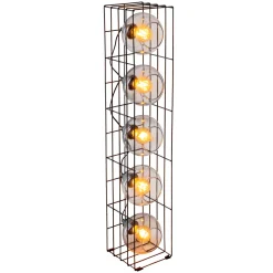 Stehleuchte Cesta schwarz Glas*näve