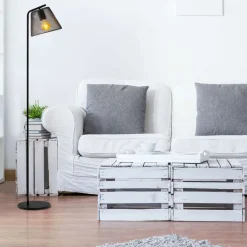 Stehleuchte Korie schwarz Metall*näve Clearance