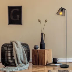 Stehleuchte Korie schwarz Metall*näve Clearance