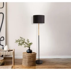 Stehleuchte Tessile schwarz 36 cm Textil^näve Discount