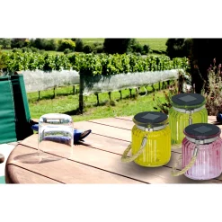 LED-Solar-Windlicht inkl Kordel gelb^näve Best