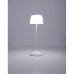 Solar-Tischleuchte Emmi weiß mit Akku 13x13x38cm dimmbar^näve Clearance